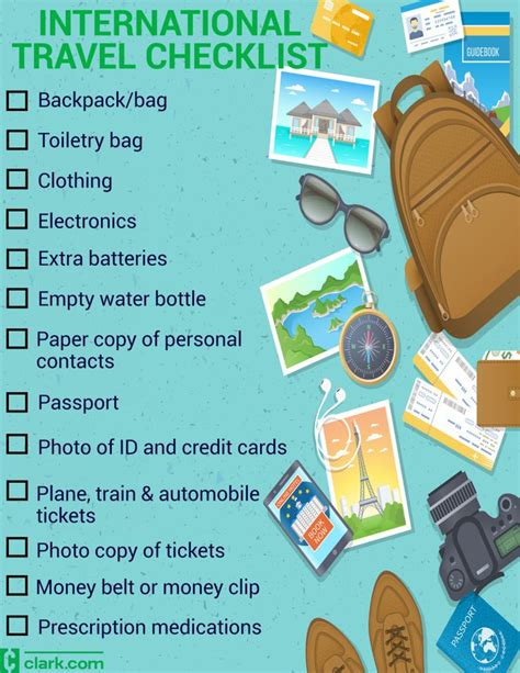 Your International Travel Checklist Things You Should Pack