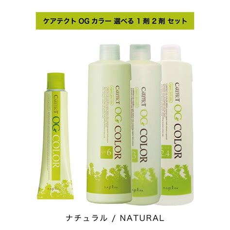 選べる 1剤 2剤 セット 】 ナチュラル Natural N ナプラ Napla ケアテクト Caretect Ogカラー グレイ