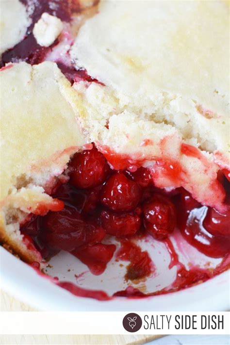 Easy Cherry Cobbler With Canned Pie Filling Easy Side Dishes