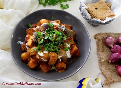 On The Flame By Rekha Nahata Rajasthani Aloo Pyaaj Paneer Ki Sabji