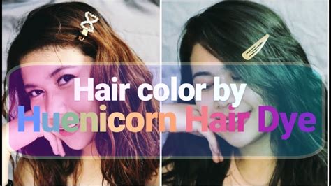 Huenicorn Hair Dye Diy Bleach Blue Black Hair Color For Only 500php Jicskath Youtube