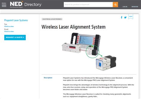 New Equipment Digest Wireless Receiver Pinpoint Laser Systems