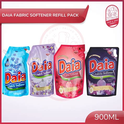 Daia Fabric Softener Refill Pack Various 900ml Pelembut Baju Daia