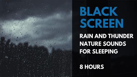 Rain And Thunder Sounds For Sleeping Black Screen Hours Asmr