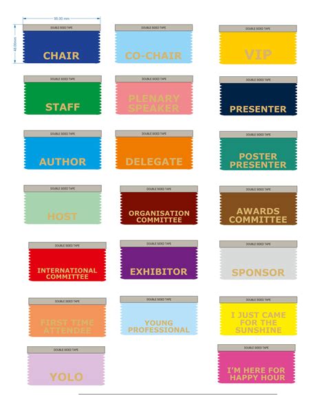 Conference Ribbons | horizontal or vertical, custom made