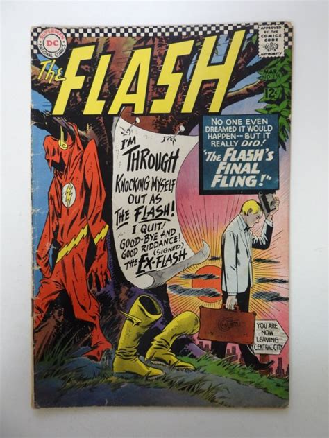 The Flash 159 1966 Vg Condition Rusty Staples Comic Books Silver Age Dc Comics