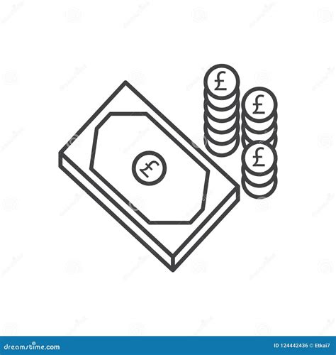 Pound Money Icon Business And Financial Vector Design Illustrat Stock