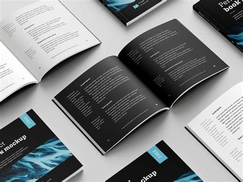 Free Softcover Square Book Mockup Psd Psfreebies