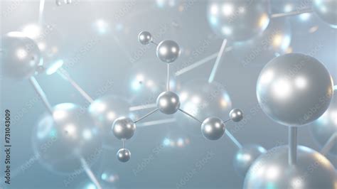 boric acid molecular structure, 3d model molecule, orthoboric acid ...