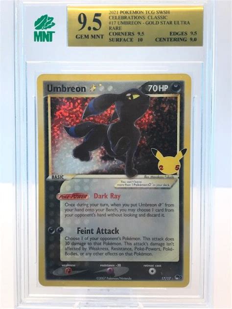 🔥celebrations Umbreon Gold Star 1717 Classic Collection Holo 95🔥