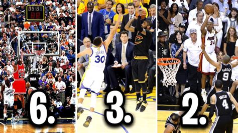 RANKING THE TOP 10 CLUTCH SHOTS IN NBA HISTORY YouTube