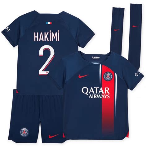 Hakimi PSG 23/24 Home Kids Kit - SoccerArmor