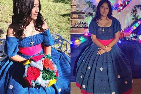 Noemi M Ndez La Joven Latina Que Teji A Crochet Su Propio Vestido Para Celebrar Su Quincea Ero