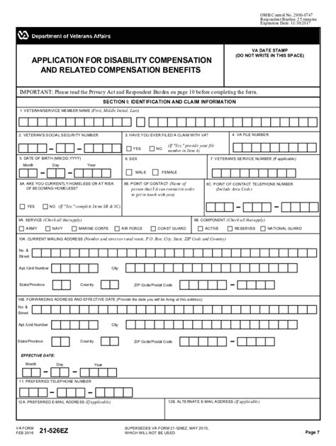 Va Form 21 526ez Fill Out And Sign Printable Pdf Template Airslate