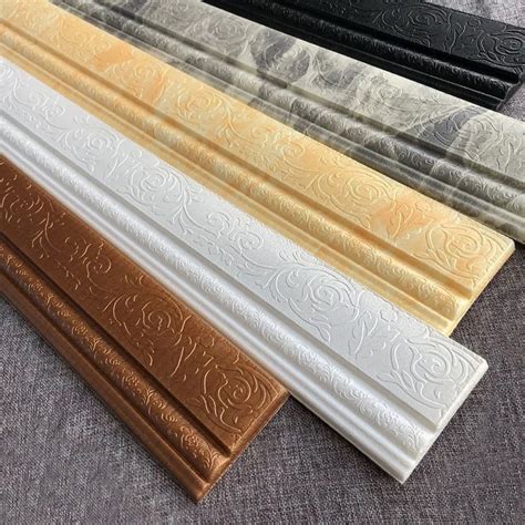 3d Wall Edging Border Self Adhesive Waterproof Foam Modelling Mouldings