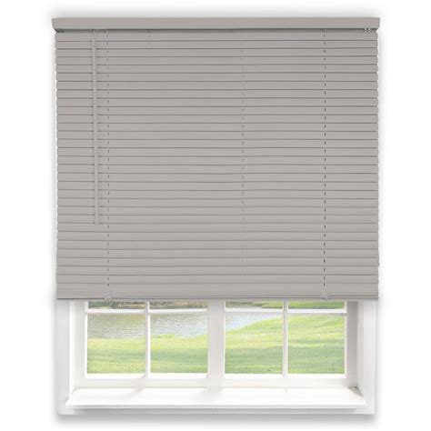 Chicology Gray Cordless Room Darkening Vinyl Mini Blind With 1 In