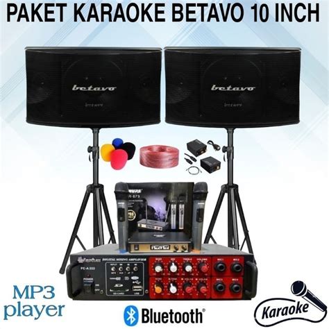 Jual Paket Karaoke Rumah Betavo Inch Komplit Paket Siap Karaoke