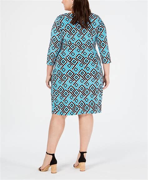 Inc International Concepts Inc Plus Size Geo Print Wrap Dress Created