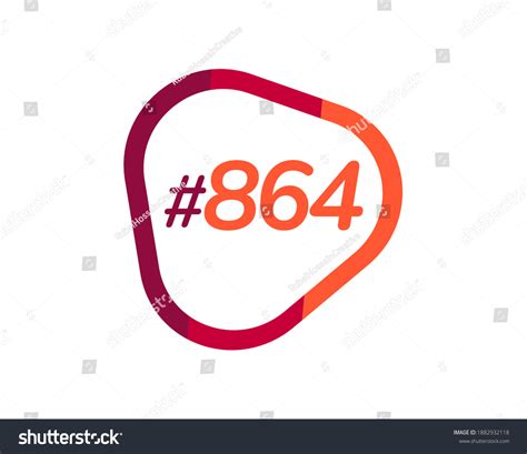 Number 864 Image Design 864 Logos Stock Vector (Royalty Free) 1882932118