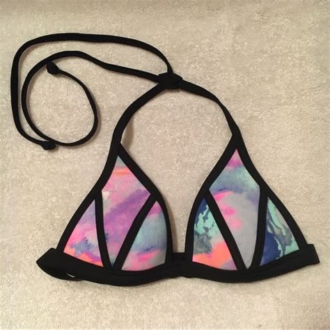 Pink Victoria S Secret Swim Victorias Secret Pink Pushup Triangle Bikini Top Poshmark