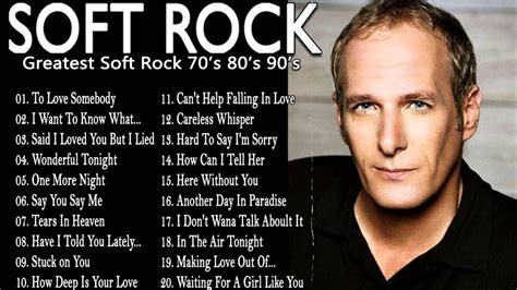 Michael Bolton Eric Clapton Elton John Phil Collins Rod Stewart Soft Rock Ballads 70s 80s