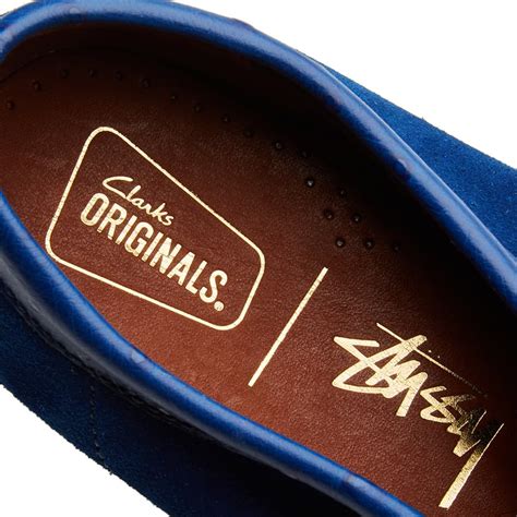 Clarks Originals X Stussy Wallabee Royal Blue End Us