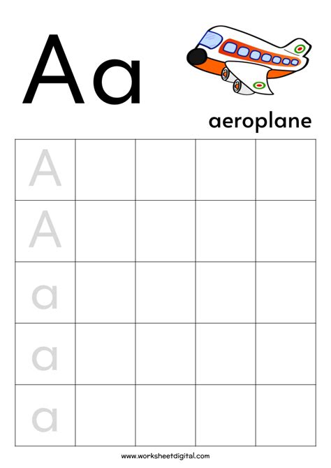 Alphabet Writing Practice Theme Transportation Worksheet Digital 1