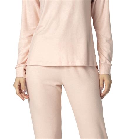 Pijama Feminino Longo Cashmere Nude Rosa