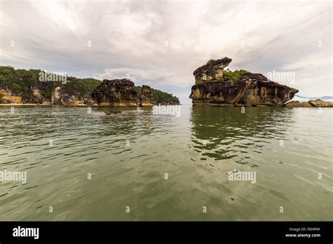 Harsh Coastline In Bako National Park West Sarawak Borneo Malaysia