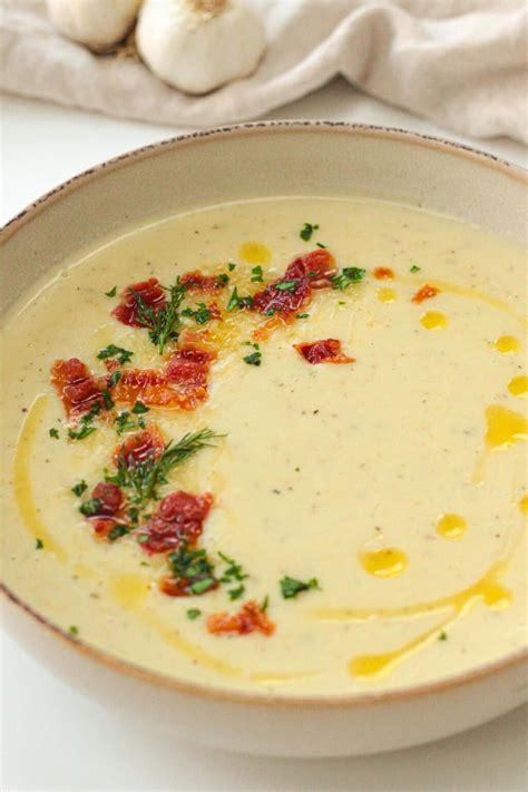 Easy Roasted Garlic Soup Good Food Discoveries