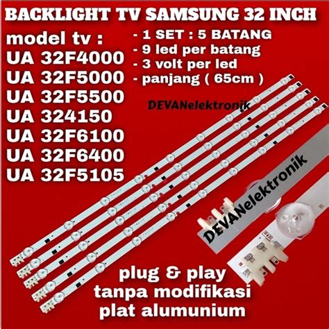 Jual Lampu Led Backlight Tv Samsung Ua 32f4000 Ua 32f5000 Ua 32 F5500