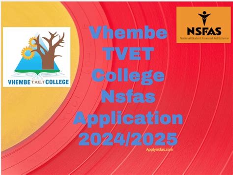 Vhembe TVET College Nsfas Application 2024 2025