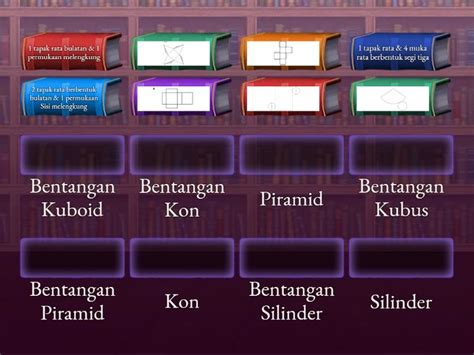 Bentangan Bentuk 3 Dimensi Match Up