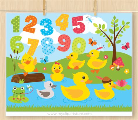 Duck Pond Clipart - Premium Vector Clipart by MyClipArtStore