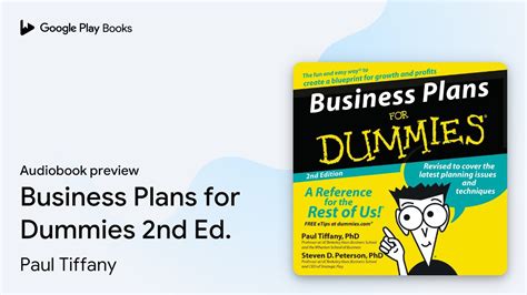 Business Plans For Dummies 2nd Ed By Paul Tiffany · Audiobook Preview Youtube