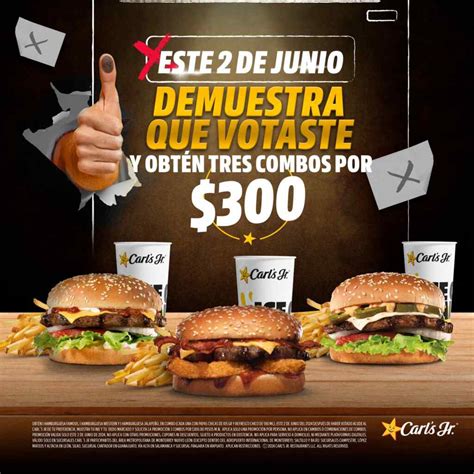 Promoci N Carl S Jr Voto Combos Por Sucursales Participantes