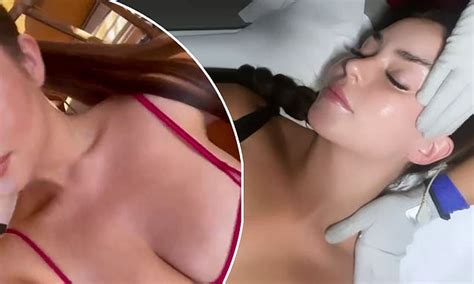 Demi Rose Puts On A VERY Busty Display In A Hot Pink Playsuit During Ibiza Getaway Daily Mail