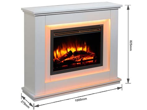 Endeavour Fires Castleton Electric Fireplace Suite Pome