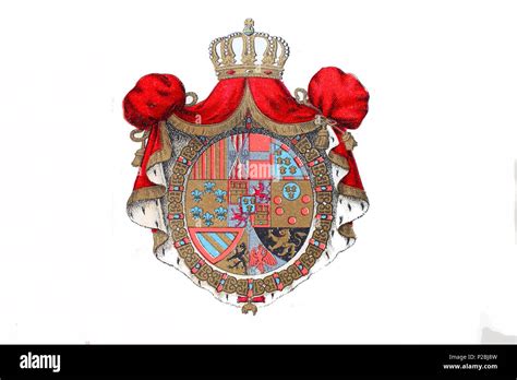 Escudo De Armas Del Reino De Espa A Wappen Des K Nigreich Spanien