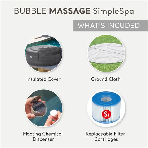 INTEX SimpleSpa Inflatable Hot Tub Bubble Massage Spa Thesummerpools