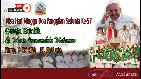 Live Streaming Misa Hari Minggu Paskah IV YouTube