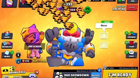 Mecha Paladin Surge Non Stop To 500 Trophies Brawl Stars Mecha Paladin Surge Gameplay Youtube