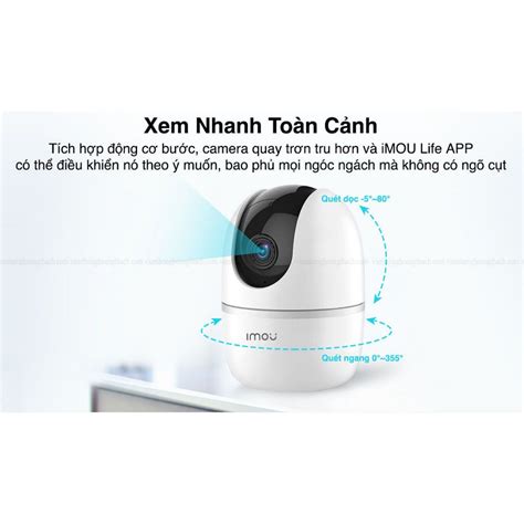 Camera WiFi Không Dây 360 IPC A22EP G Ranger A1 2MP Imou Chính Hãng