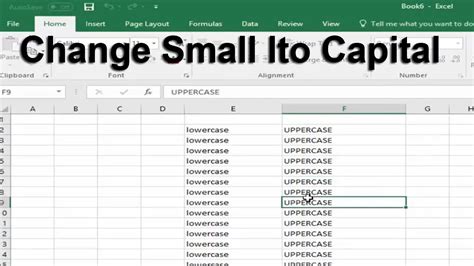 Change Capital Letters To Lowercase In Excel