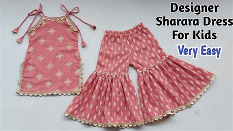 Very Easy Baby Sharara Dress Cutting And Stitchingdesigner Baby Girl