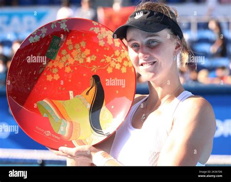 Tokyo Japan 25th Sep 2022 Liudmila Samsonova Of Russia Holds The