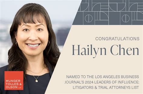 Hailyn Chen Named A 2024 Leader Of Influence By The Los Angeles