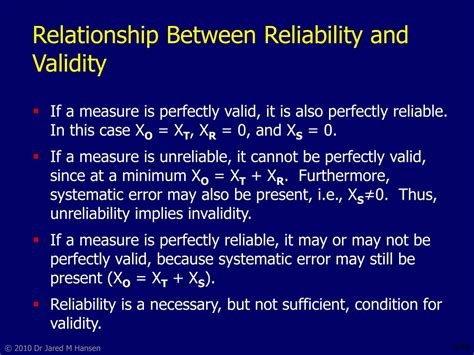 Relationship Between Validity And Reliability Bdaown