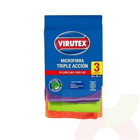 Paño Microfibra Virutex 3 Unidades Supermercados Eltit