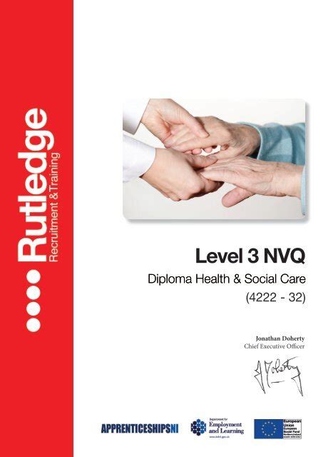 Level 3 Nvq Diploma In Health And Social Care 4222 32 Training